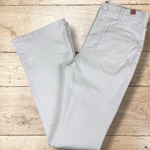 A.N.A Womens High-Rise Patch Pocket Flare White Denim Jeans NWT Size‎ 2